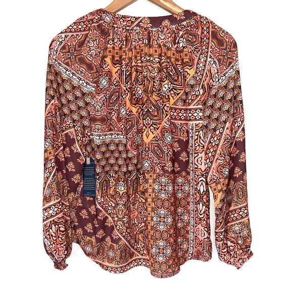 NWT Democracy Petite Multi-Print Top Size Petite Small - Picture 11 of 14